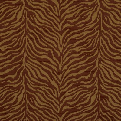 Mitchell Fabrics Sacramento Crimson in 1411 Red Polyester Fire Rated Fabric Animal Print  Classic Damask  NFPA 701 Flame Retardant   Fabric