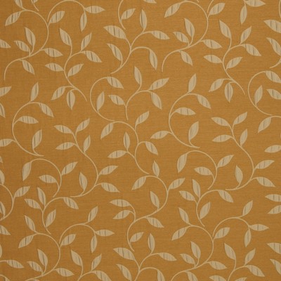 Mitchell Fabrics Spirit Gold in 1408 Gold Polyester Fire Rated Fabric NFPA 701 Flame Retardant  Leaves and Trees   Fabric