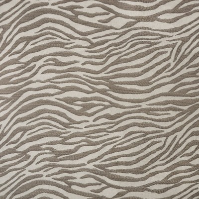 Mitchell Fabrics Kenya Stone in 1602 Grey Rayon  Blend Fire Rated Fabric Animal Print  NFPA 701 Flame Retardant   Fabric