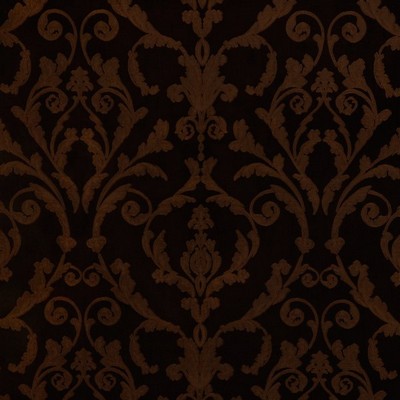 Mitchell Fabrics Jenkins Chocolate in 1605 Brown Modern Contemporary Damask   Fabric