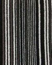 Pinstripe Velvet Black  White by   
