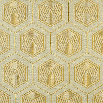 Scalamandre Hexaddiction Sahara Sun OPTIMIST A9 00022001 Yellow Upholstery VISCOSE  Blend