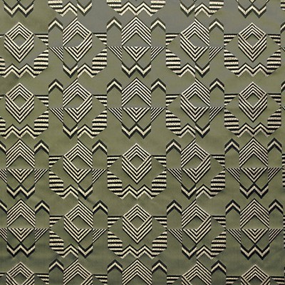 Scalamandre Albers Green Gold INVICTA A9 0002ALBE Green Upholstery COTTON  Blend Geometric  Fabric