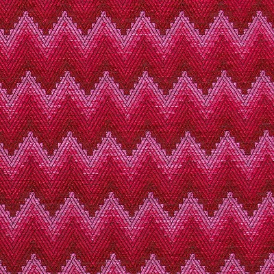 Scalamandre Blossom Cherry Blossom BLOOM A9 0003BLOS Red Upholstery VISCOSE  Blend Zig Zag  Fabric