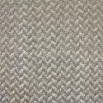 Scalamandre Blessed Natural Gray BLOOM A9 0004BLES Grey Upholstery POLYESTER|46%  Blend Zig Zag  Fabric
