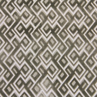 Scalamandre Anni Jacquard Velvet Greige Linen INVICTA A9 0005ANNI Green Upholstery VISCOSE  Blend Contemporary Diamond  Contemporary Velvet  Fabric