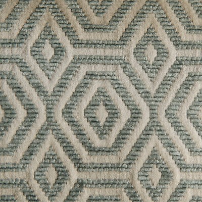 Scalamandre Geometric Drops Cloudy Blue AMAZINK A9 0005GEOM White Upholstery VISCOSE  Blend Contemporary Diamond  Fabric