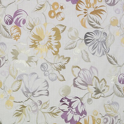 Grey Watkins Mostar  Grey purple AZ 00022041 Purple Multipurpose 100%  Blend Crewel and Embroidered  Modern Floral Fabric