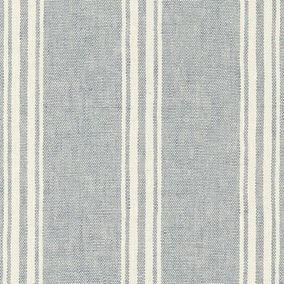 Scalamandre Negret Chambray ALTEA B8 0004NEGE Blue Multipurpose RECYCLED  Blend Striped  Fabric