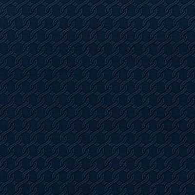 Scalamandre Chain Weave Navy CALYPSO - CRYPTON HOME BK 0005K65120 Blue Upholstery POLYESTER  Blend