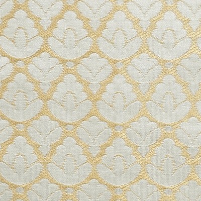 Scalamandre Rondo Fr Ivory  Gold COLONY FABRIC 2019 CL 000126714A Gold Upholstery TREVIRA  Blend