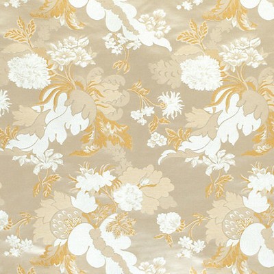 Scalamandre Palazzo Doria Avorio COLONY FABRIC 2023 CL 000136459 Multipurpose SPUN  Blend Traditional Floral  Floral Silk  Fabric