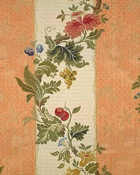 Villa Lante Stripe Multi On Salmon by   