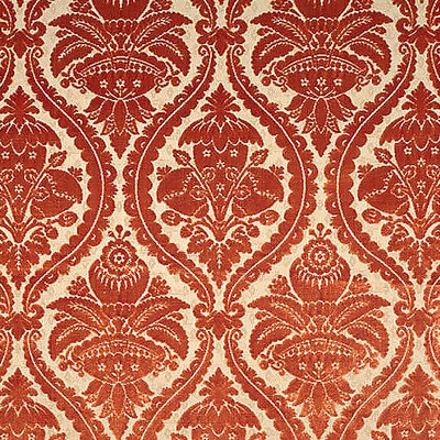 Scalamandre Gran Conde Spice COLONY FABRIC CL 000226713 Orange Upholstery SILK  Blend