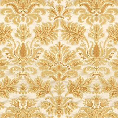 Scalamandre Villa Torlonia Oro COLONY FABRIC 2023 CL 000236461 Gold Multipurpose SPUN  Blend Classic Damask  Fabric