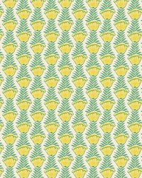 Papaveri Wallpaper Giallo by  Scalamandre Wallcoverings 