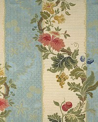 Villa Lante Stripe Multi On Sky Blue by   