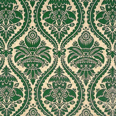 Scalamandre Gran Conde Celadon COLONY FABRIC CL 000326713 Green Upholstery SILK  Blend