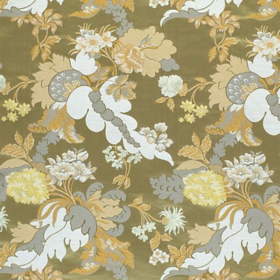 Scalamandre Palazzo Doria Giunco COLONY FABRIC 2023 CL 000336459 Multipurpose SPUN  Blend Traditional Floral  Floral Silk  Fabric