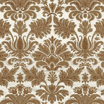 Scalamandre Villa Torlonia Nocciola COLONY FABRIC 2023 CL 000336461 Multipurpose SPUN  Blend Classic Damask  Fabric