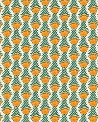 Papaveri Wallpaper Arancio by  Scalamandre Wallcoverings 