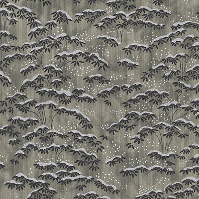 Scalamandre Sagano Grigio COLONY FABRIC CL 000436397 Grey Upholstery COTTON  Blend