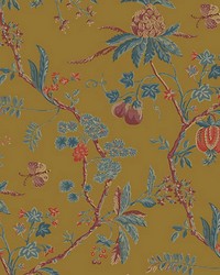 La Perouse Wallpaper Mordore by  Scalamandre Wallcoverings 
