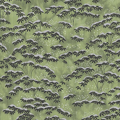 Scalamandre Sagano Verde COLONY FABRIC CL 000536397 Green Upholstery COTTON  Blend