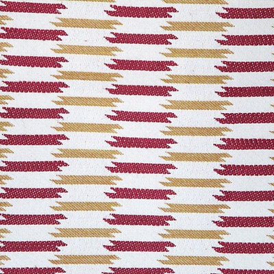 Scalamandre Shane Rosso Giallo COLONY FABRIC CL 000536399 Red Upholstery COTTON  Blend