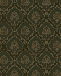 Ecussons Wallpaper Vert by  Scalamandre Wallcoverings 
