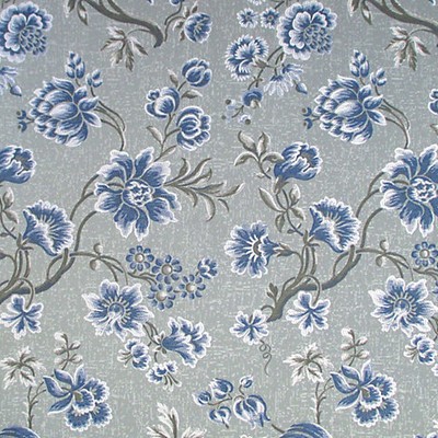 Scalamandre Victoria Agata COLONY FABRIC 2019 CL 000836430 Blue Upholstery COTTON  Blend