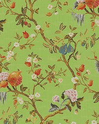 Melograno Vinyl Wallcovering Menta by  Scalamandre Wallcoverings 