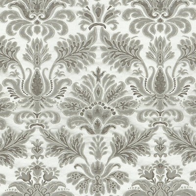 Scalamandre Villa Torlonia Perla COLONY FABRIC 2023 CL 001036461 Grey Multipurpose SPUN  Blend Classic Damask  Fabric