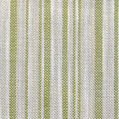 Scalamandre Bukhara Germoglio COLONY FABRIC CL 001136403 Green Upholstery LINEN|32%  Blend Small Striped  Striped  Fabric