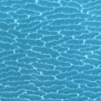 Scalamandre Eracle Goffrato Turchese COLONY FABRIC CL 001636407 Blue Upholstery TREVIRA  Blend