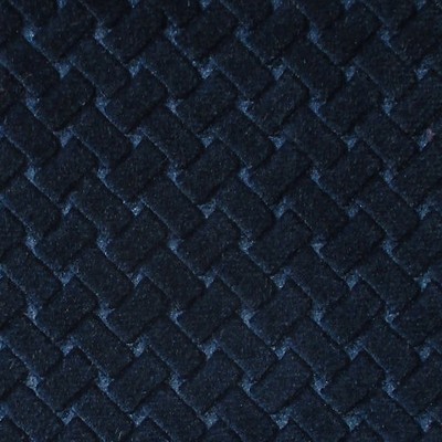 Scalamandre Argo Canestrino Blu Notte COLONY FABRIC 2019 CL 001936433 Blue Upholstery COTTON COTTON