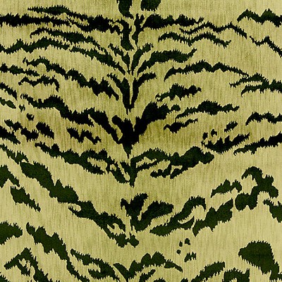 Old World Weavers Tiger Lao Hau Ii Green  Black D0 04434410 Green Upholstery COTTON  Blend
