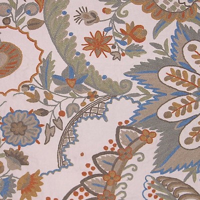 Old World Weavers Lalita Antique EG 00022390 Beige 100%  Blend Traditional Floral  Wool  Fabric