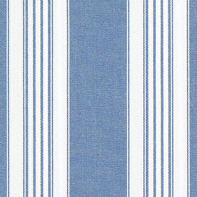 Old World Weavers Poker Wide Stripe Blue POKER STRIPES & PLAIDS F3 00123021 Blue Upholstery COTTON  Blend