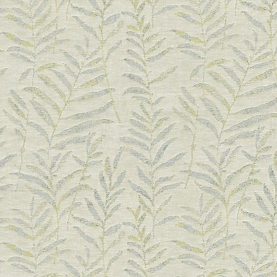 Grey Watkins Willow Weave Mist BREEZE COLLECTION GW 000127211 LINEN|20%  Blend Leaves and Trees  Floral Linen  Fabric