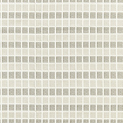 Grey Watkins Fair Isle Birch FOLKLORE GW 000127243 Beige Upholstery COTTON COTTON Check  Squares  Fabric