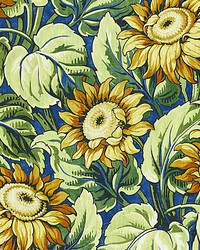 Sunflower Print Cobalt by   