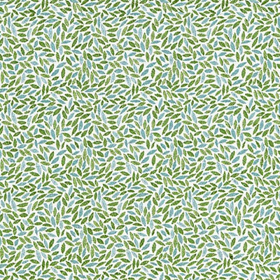 Grey Watkins Meadow Embroidery Seagrass BREEZE COLLECTION GW 000227207 Green COTTON|37%  Blend Leaves and Trees  Fabric