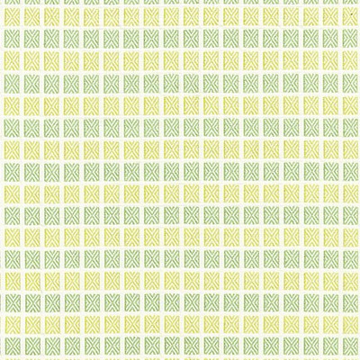 Grey Watkins Fair Isle Meadow FOLKLORE GW 000227243 Green Upholstery COTTON COTTON Check  Squares  Fabric