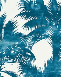 Palm Print Turquoise by  Grey Watkins 