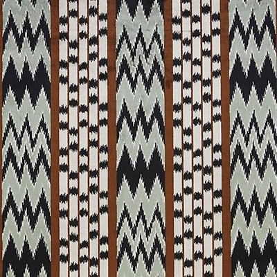 Scalamandre Everest Ecaille HIMALAYA H0 00010629 Brown Upholstery VISCOSE  Blend Striped  Navajo Print  Fabric