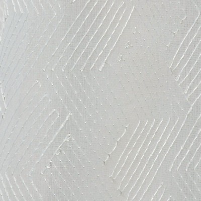 Scalamandre Galon Sheer Blanc CONTRACT 20 H0 00011353 White Multipurpose POLYESTER  Blend
