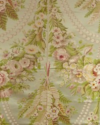 Fougeres Rose green ivory by  Scalamandre 