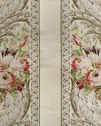 Bordure Fougere Rose green ivory by  Scalamandre 