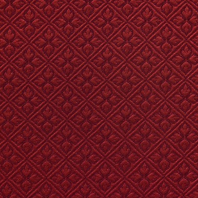 Scalamandre Bosquet Cramoisi STYLE H0 00014244 Red Upholstery NYLON  Blend Floral Diamond  Fabric